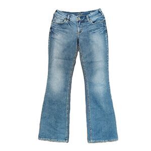 Silver Jeans Suki Bootcut Jeans 31x34 Medium Wash Stretch Mid Rise